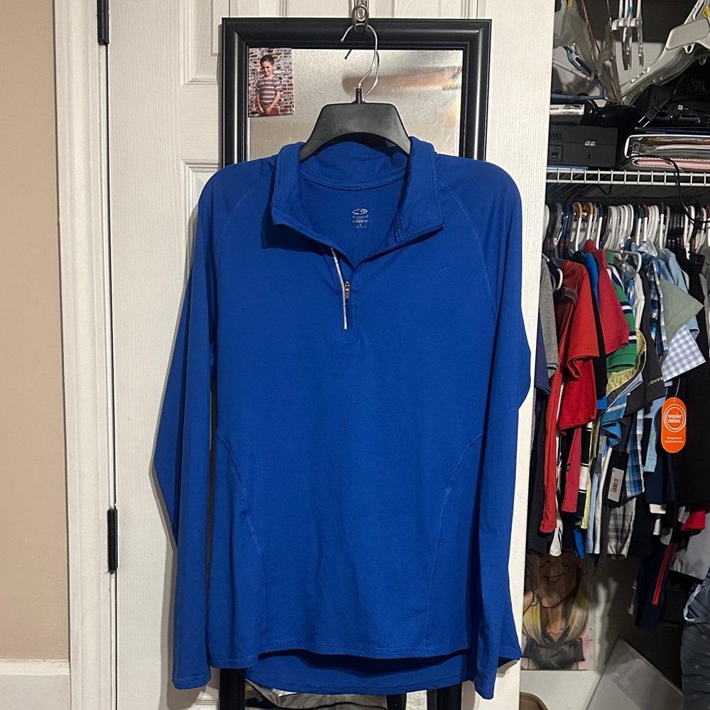 Champion Zip-Up Sweater in Blue